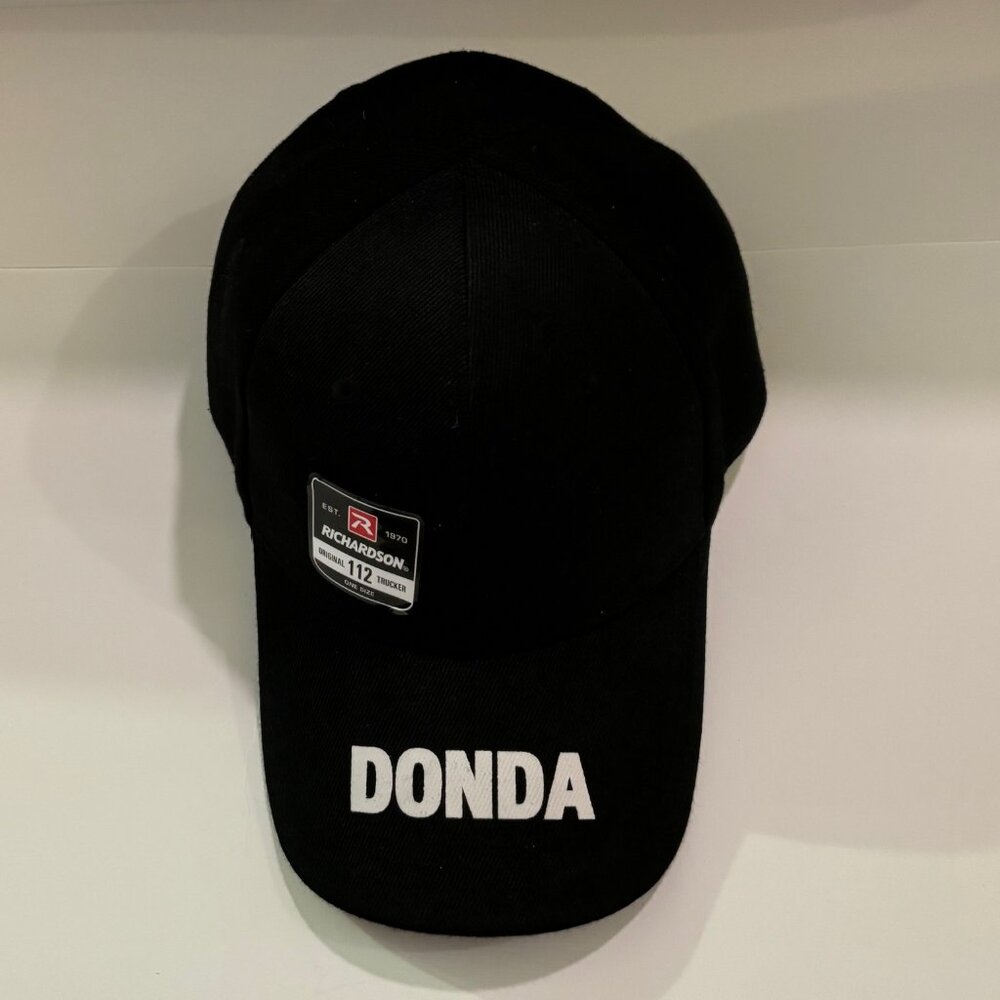 Black Richardson Trucker Hat, Velcro adjustable (NWT)